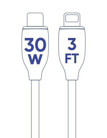 ReCharge Type-C to Lightning 3FT Cable