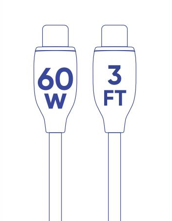 ReCharge Type-C to Type-C 3FT Cable