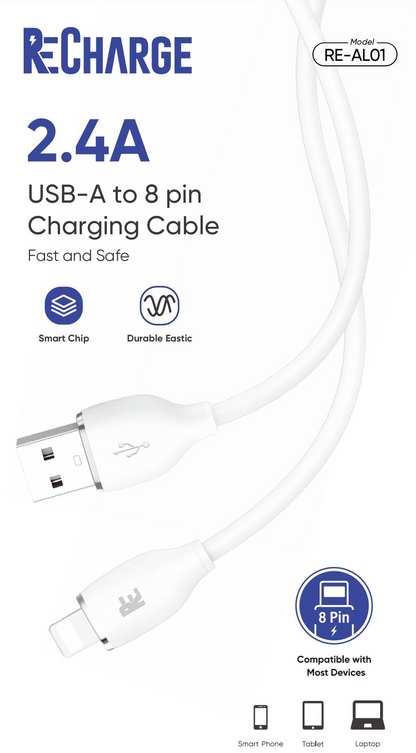 ReCharge USB-A to Lightning 3FT Cable